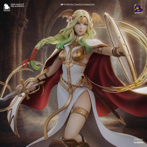 Crestbound Saint - Immaculate One Crest Bearer Silver Saint Seiros Resin Figure 16K