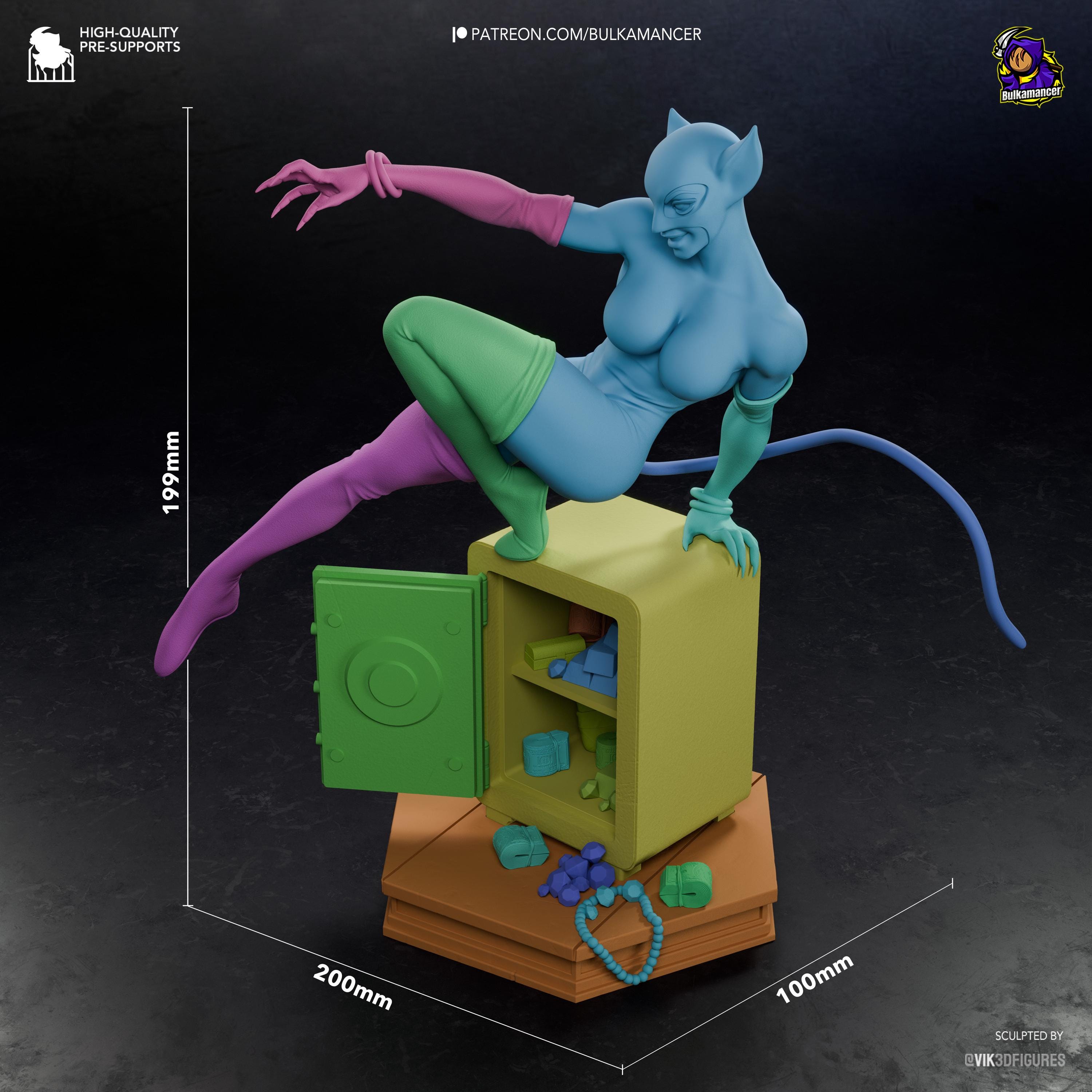Midnight Thief - Master Thief Burglar Anti-Hero Catwoman Resin Figure 16K