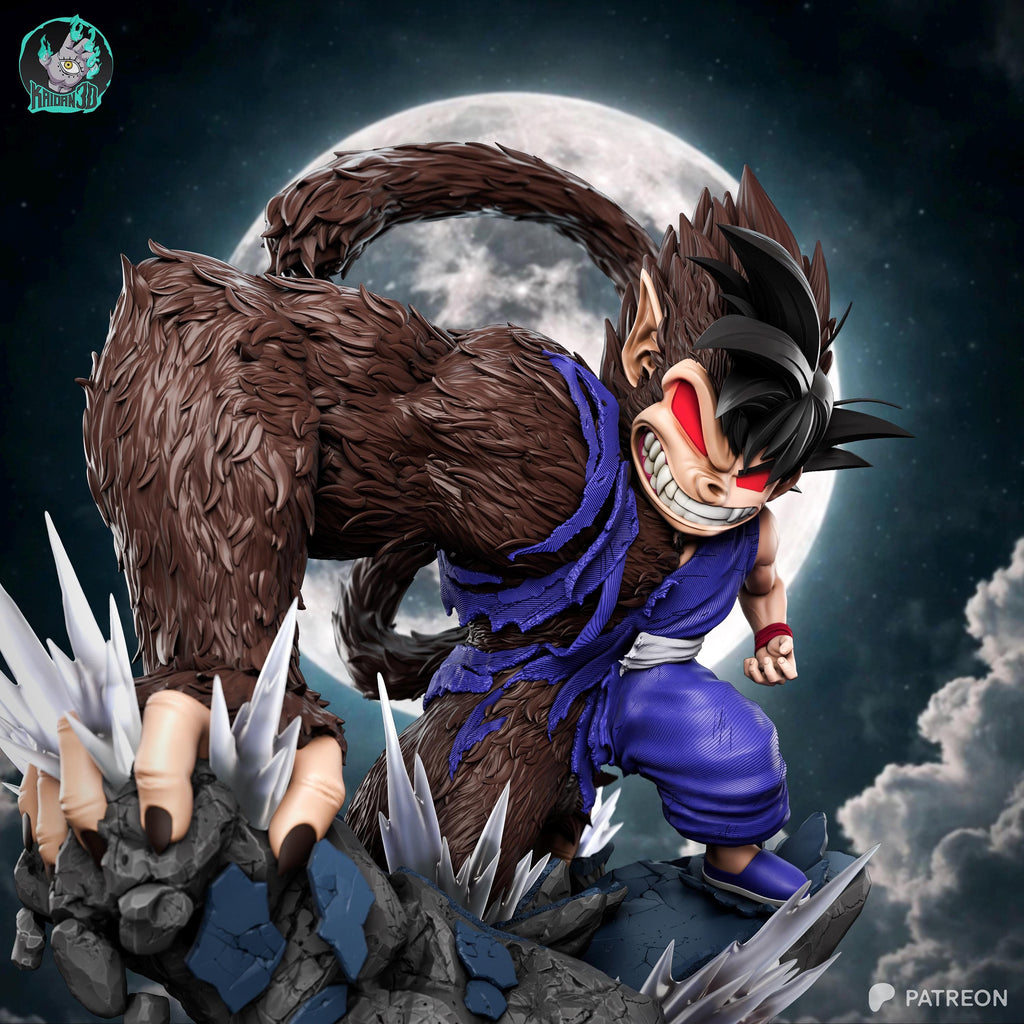 Moon-Cursed Collosus - Giant Ape Anime Beast Goku Oozaru Resin Figure 16K