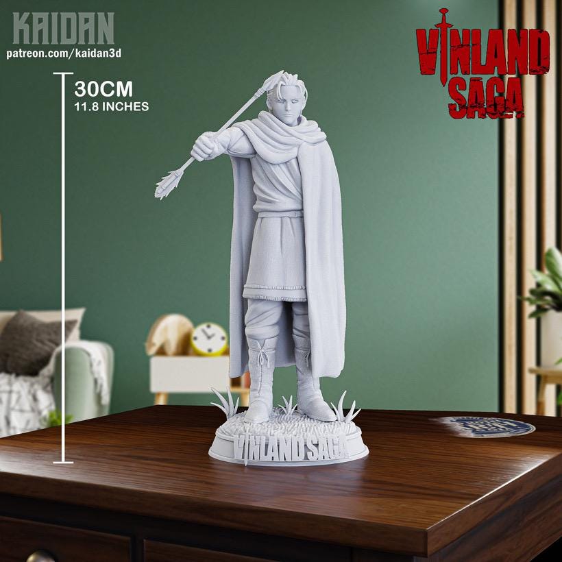 Redeemed Warrior - Viking Warrior Nordic Saga Thorfinn Resin Figure 16K