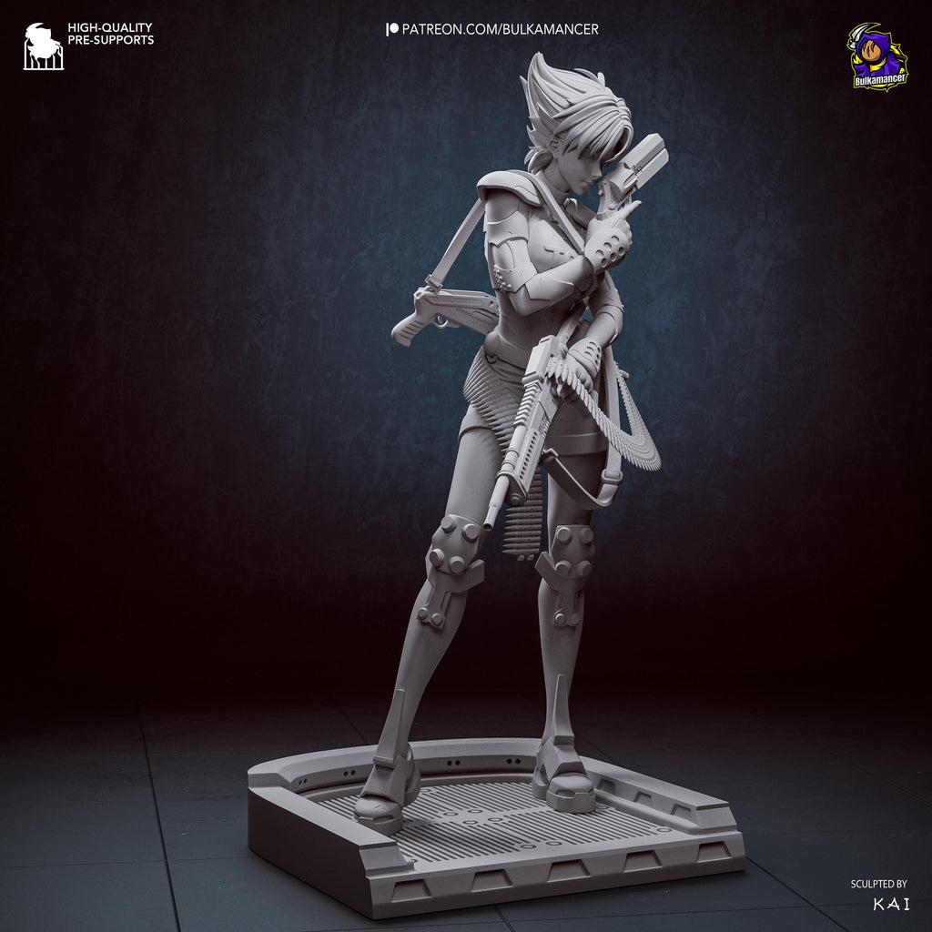 Exceptional Operative - Cyberpunk Agent Action Game Konoko Oni Resin Figure 16K