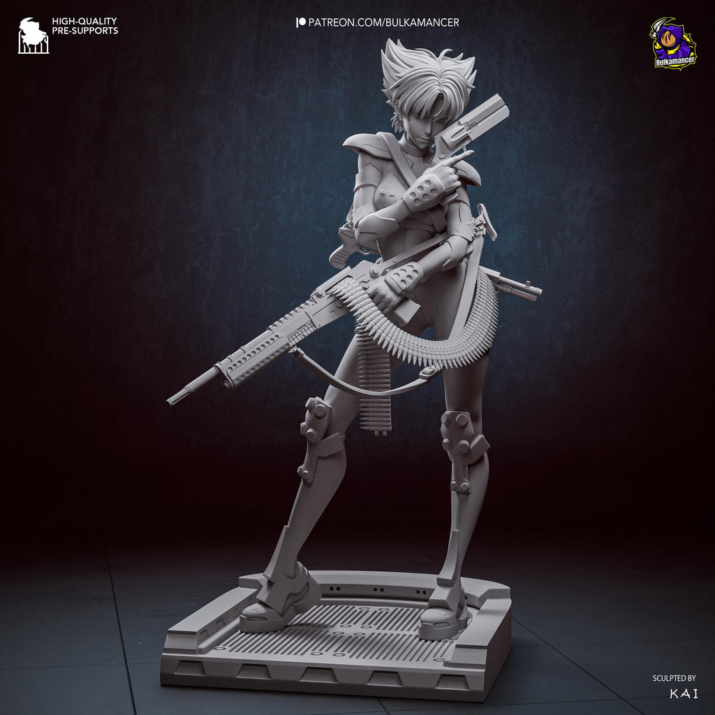 Exceptional Operative - Cyberpunk Agent Action Game Konoko Oni Resin Figure 16K