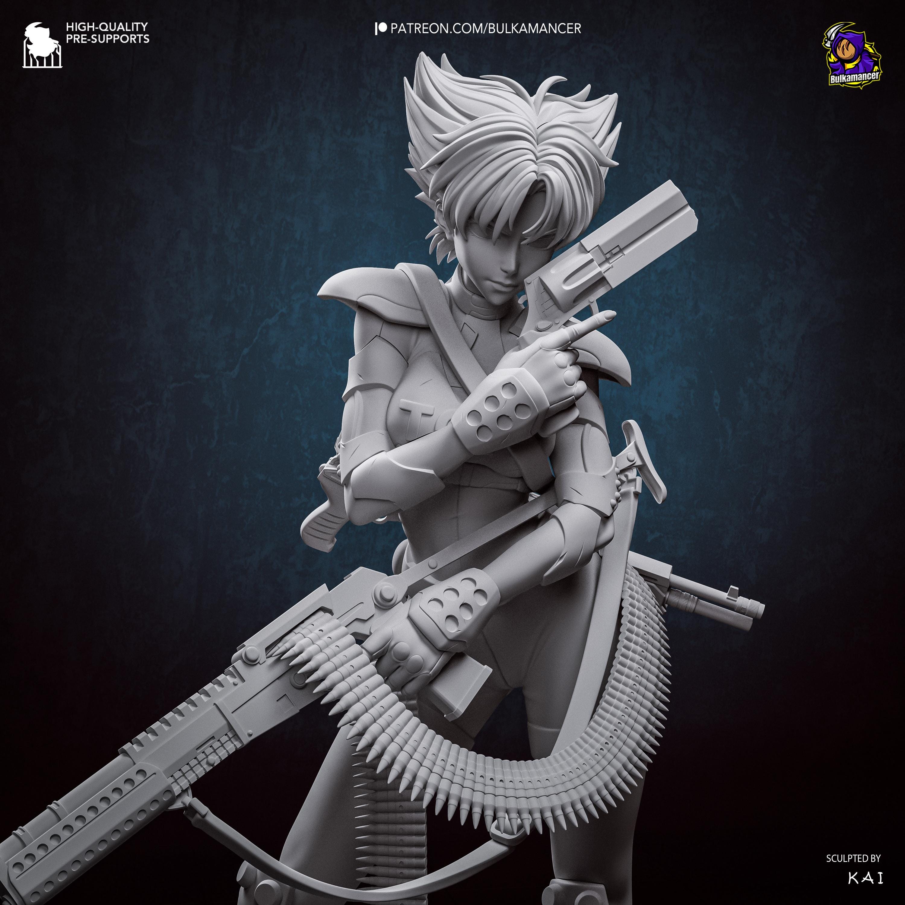 Exceptional Operative - Cyberpunk Agent Action Game Konoko Oni Resin Figure 16K