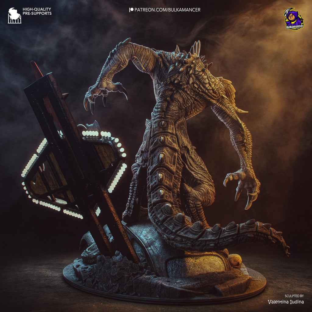Nuclear Dreadbeast - Post Apocalyptic Wasteland Monster Deathclaw Resin Figure 16K