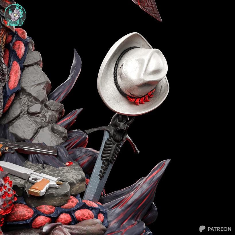 Hellborn Devil Hunter - Demon King Devil Warrior Dante SDT Resin Figure 16K