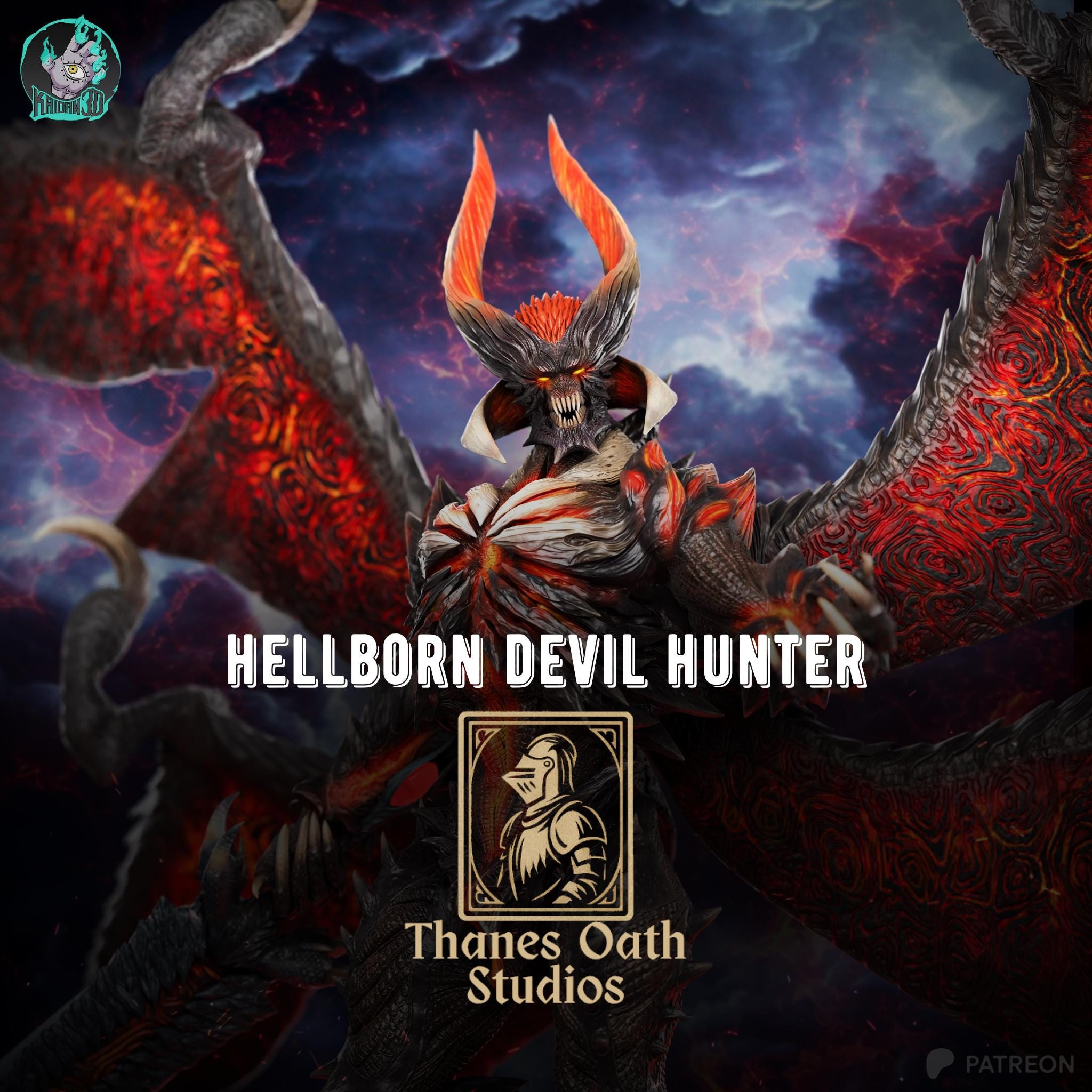 Hellborn Devil Hunter - Demon King Devil Warrior Dante SDT Resin Figure 16K