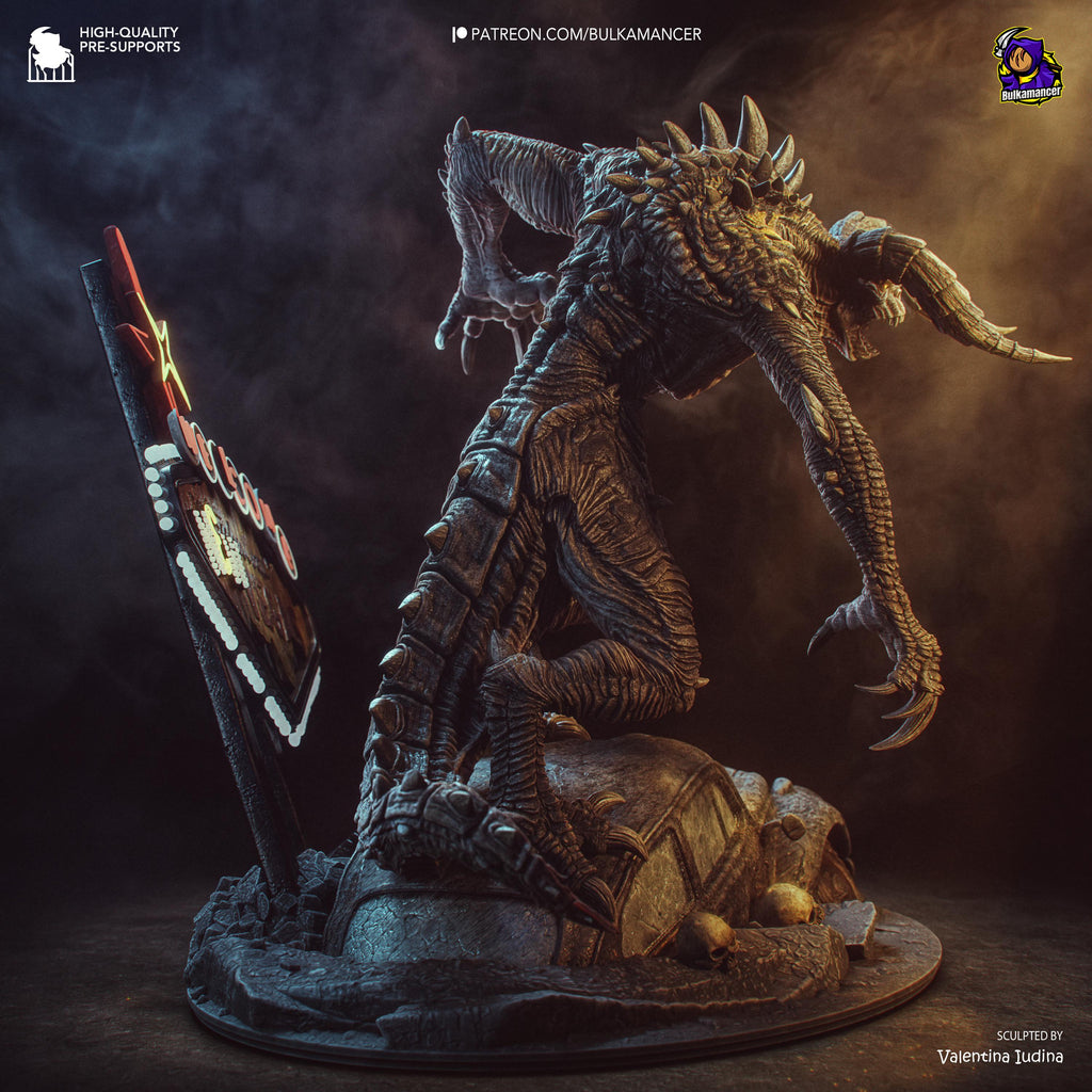 Nuclear Dreadbeast - Post Apocalyptic Wasteland Monster Deathclaw Resin Figure 16K