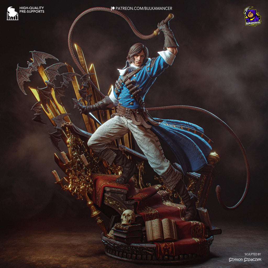 Castle Bane - Vampire Hunter Gothic Warrior Richter Belmont Resin Figure 16K