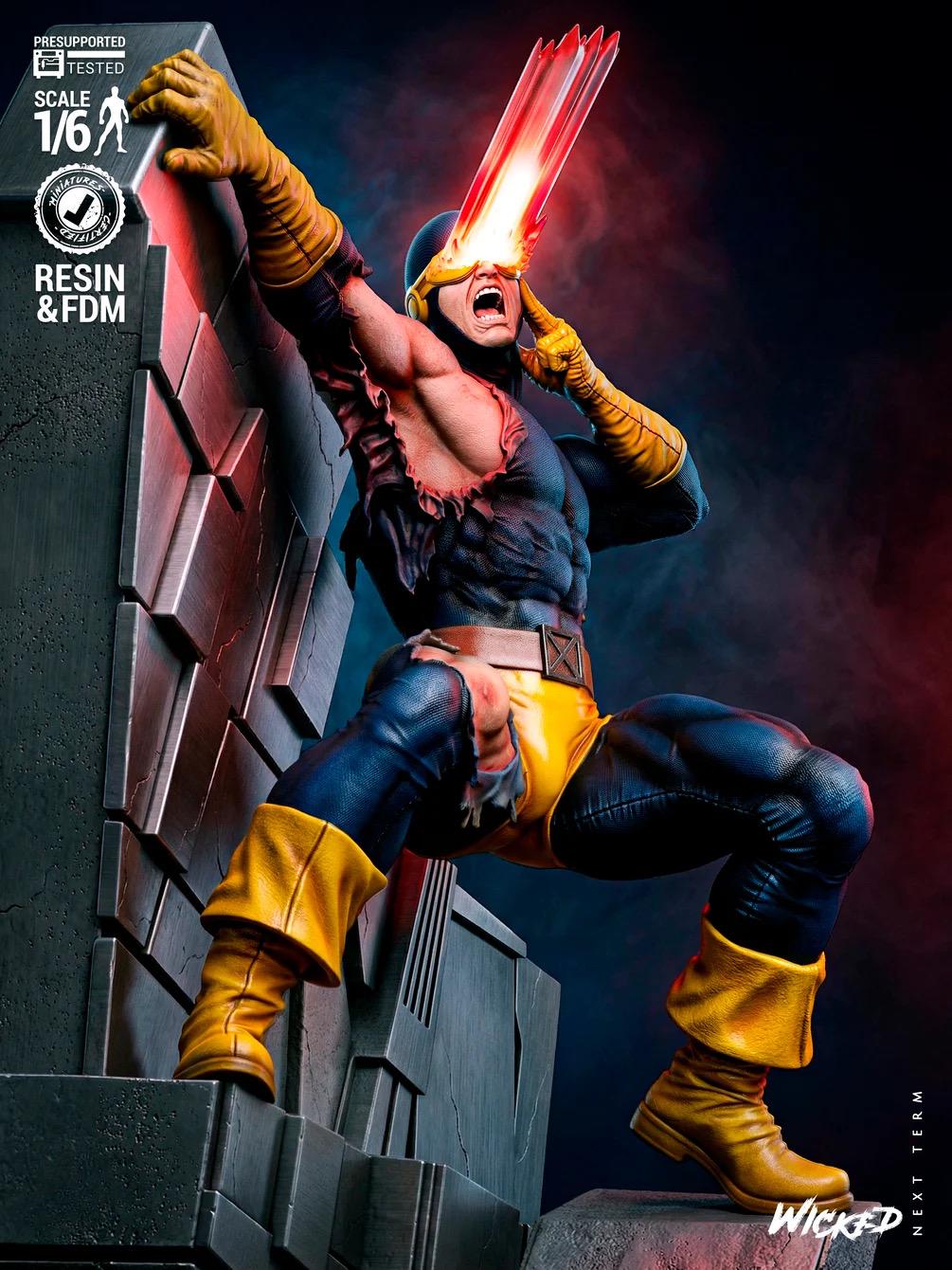 Unbroken Beam - Mutant Superhero Comic Cyclops Resin Figure 16K