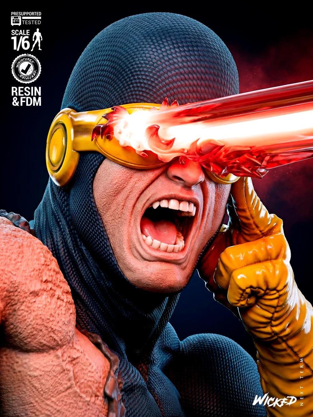 Unbroken Beam - Mutant Superhero Comic Cyclops Resin Figure 16K