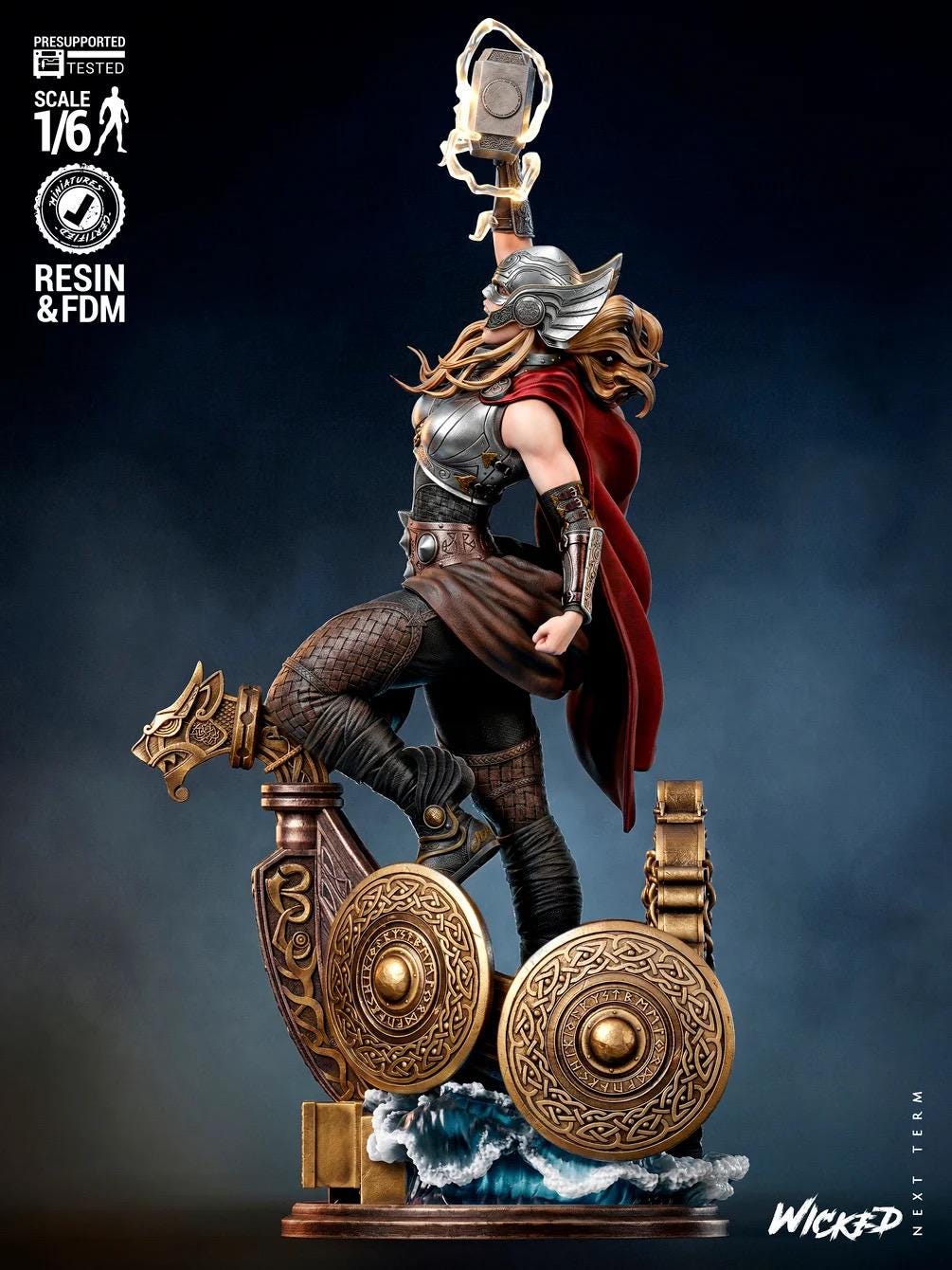 Daughter Of The Storm - Goddess Of Thunder Norse Superhero Thor Resin Figure 16K