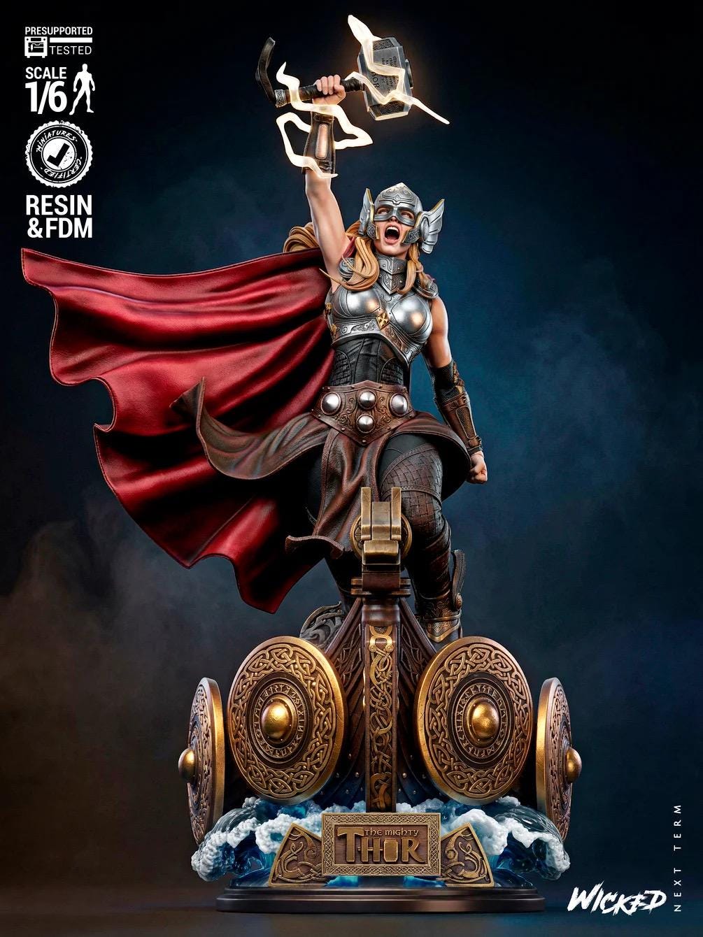 Daughter Of The Storm - Goddess Of Thunder Norse Superhero Thor Resin Figure 16K