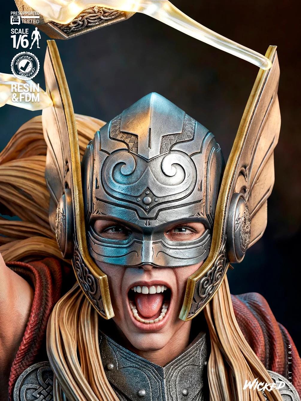 Daughter Of The Storm - Goddess Of Thunder Norse Superhero Thor Resin Figure 16K