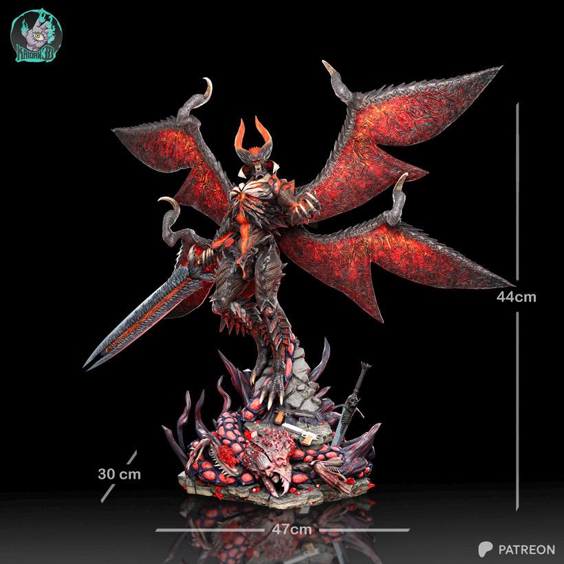 Hellborn Devil Hunter - Demon King Devil Warrior Dante SDT Resin Figure 16K