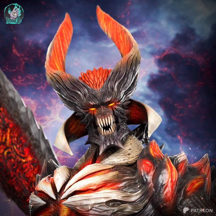 Hellborn Devil Hunter - Demon King Devil Warrior Dante SDT Resin Figure 16K