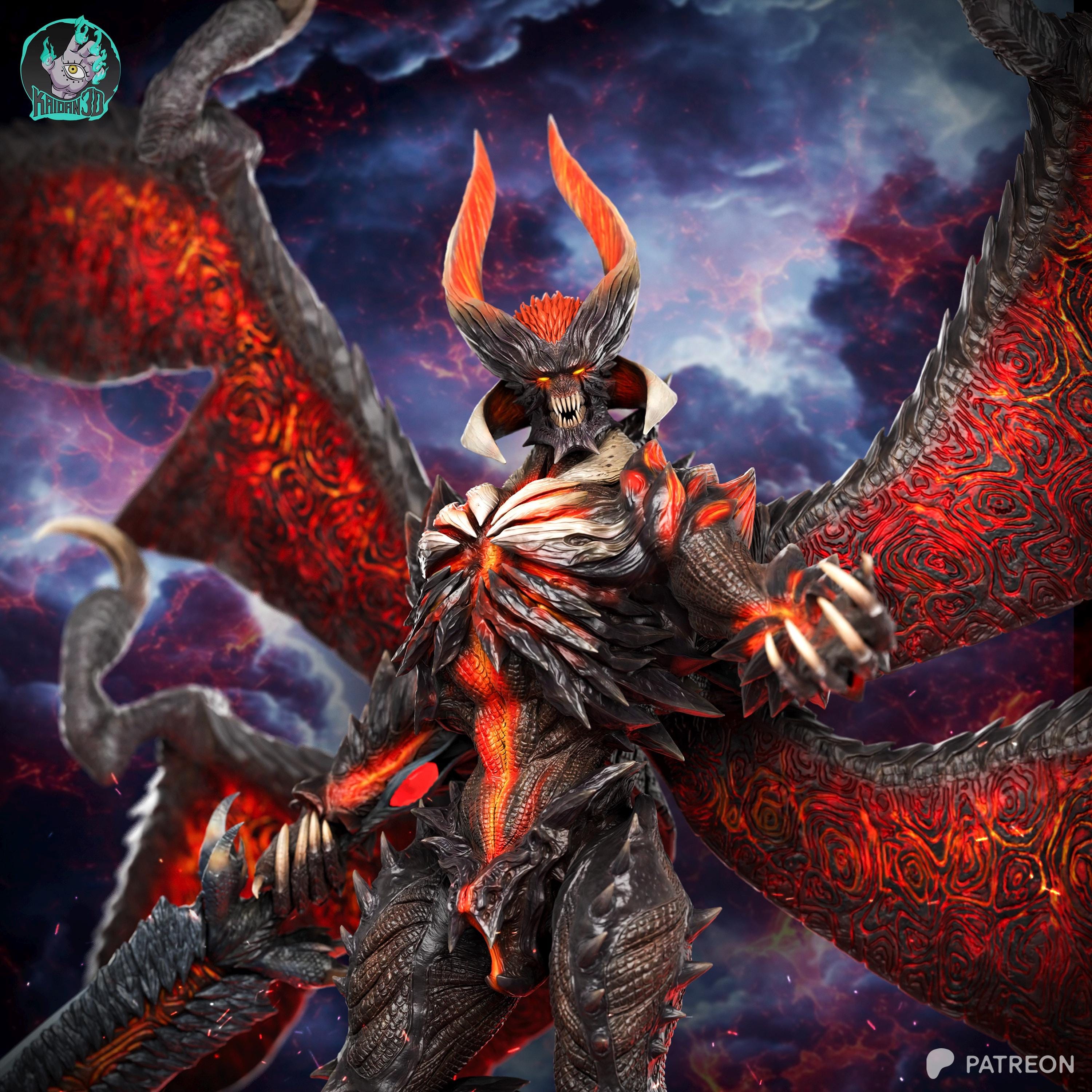 Hellborn Devil Hunter - Demon King Devil Warrior Dante SDT Resin Figure 16K