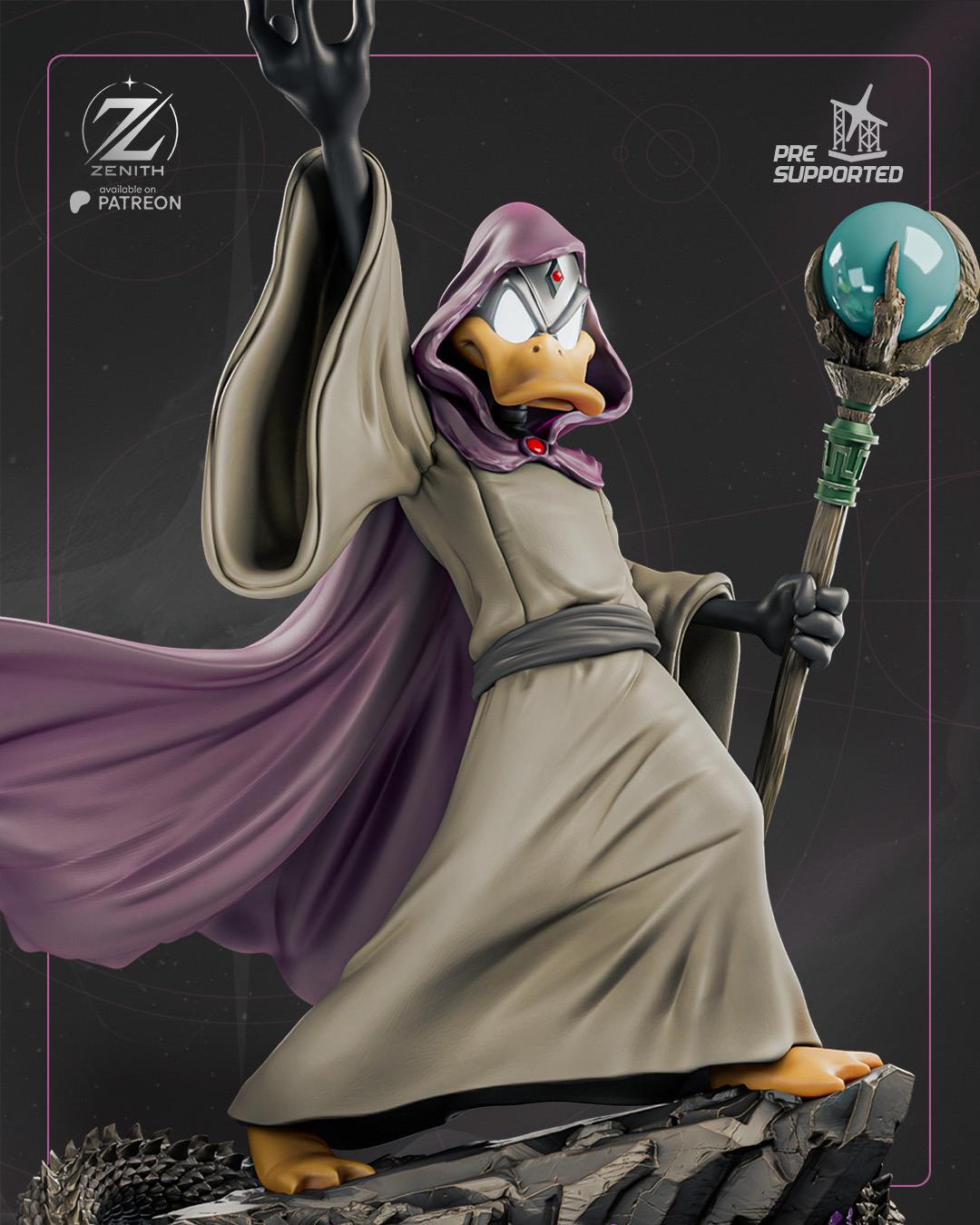 The Quackmancer - Wizard Duck Classic Cartoon Daffy Duck Resin Figure 16K