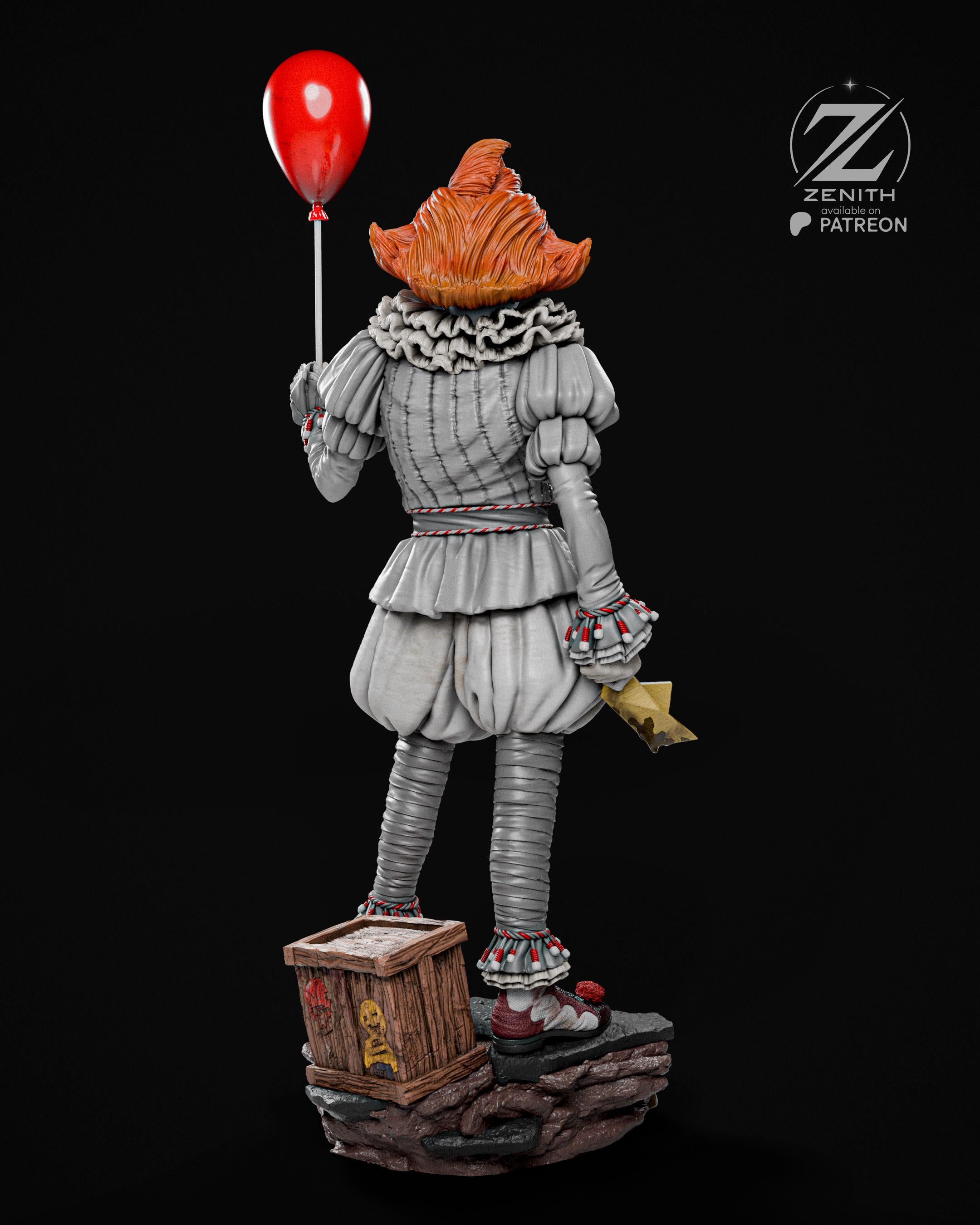 The Smile In The Drain - Clown Horror Monster Creepy Pennywise Resin Figure 16K