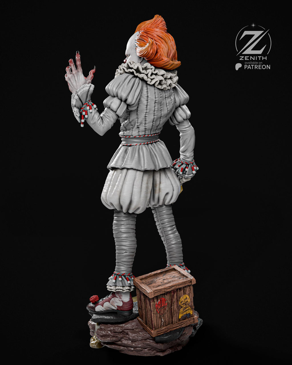 The Smile In The Drain - Clown Horror Monster Creepy Pennywise Resin Figure 16K