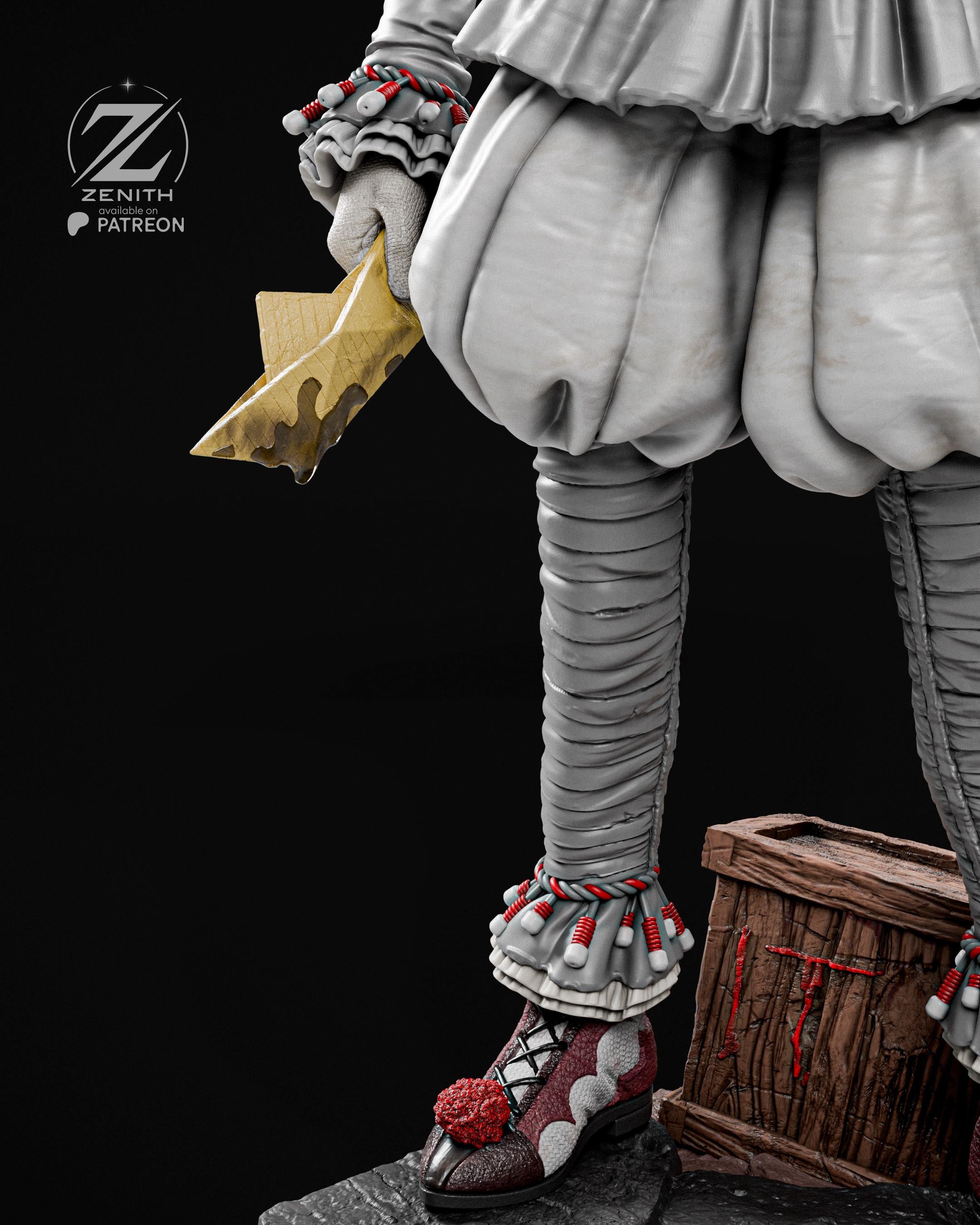 The Smile In The Drain - Clown Horror Monster Creepy Pennywise Resin Figure 16K