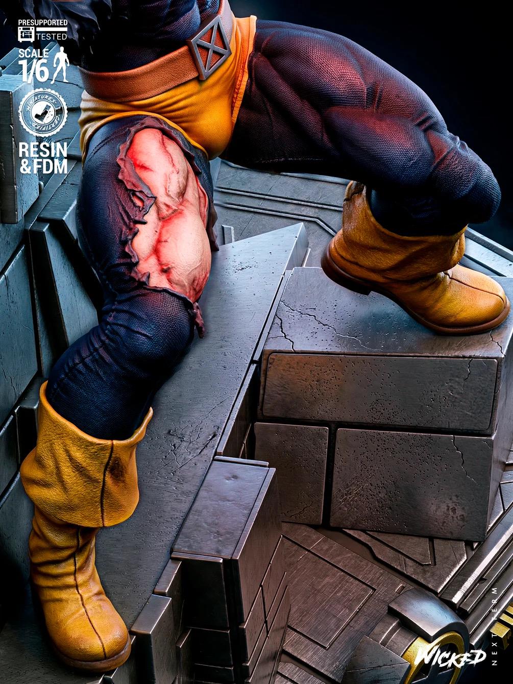 Unbroken Beam - Mutant Superhero Comic Cyclops Resin Figure 16K