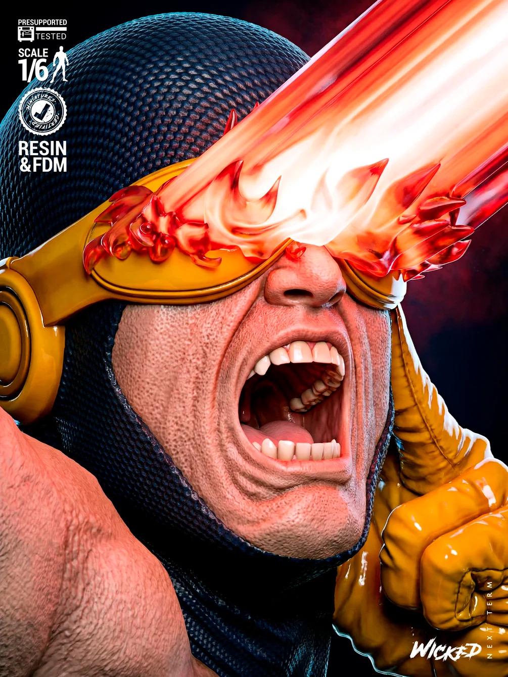Unbroken Beam - Mutant Superhero Comic Cyclops Resin Figure 16K