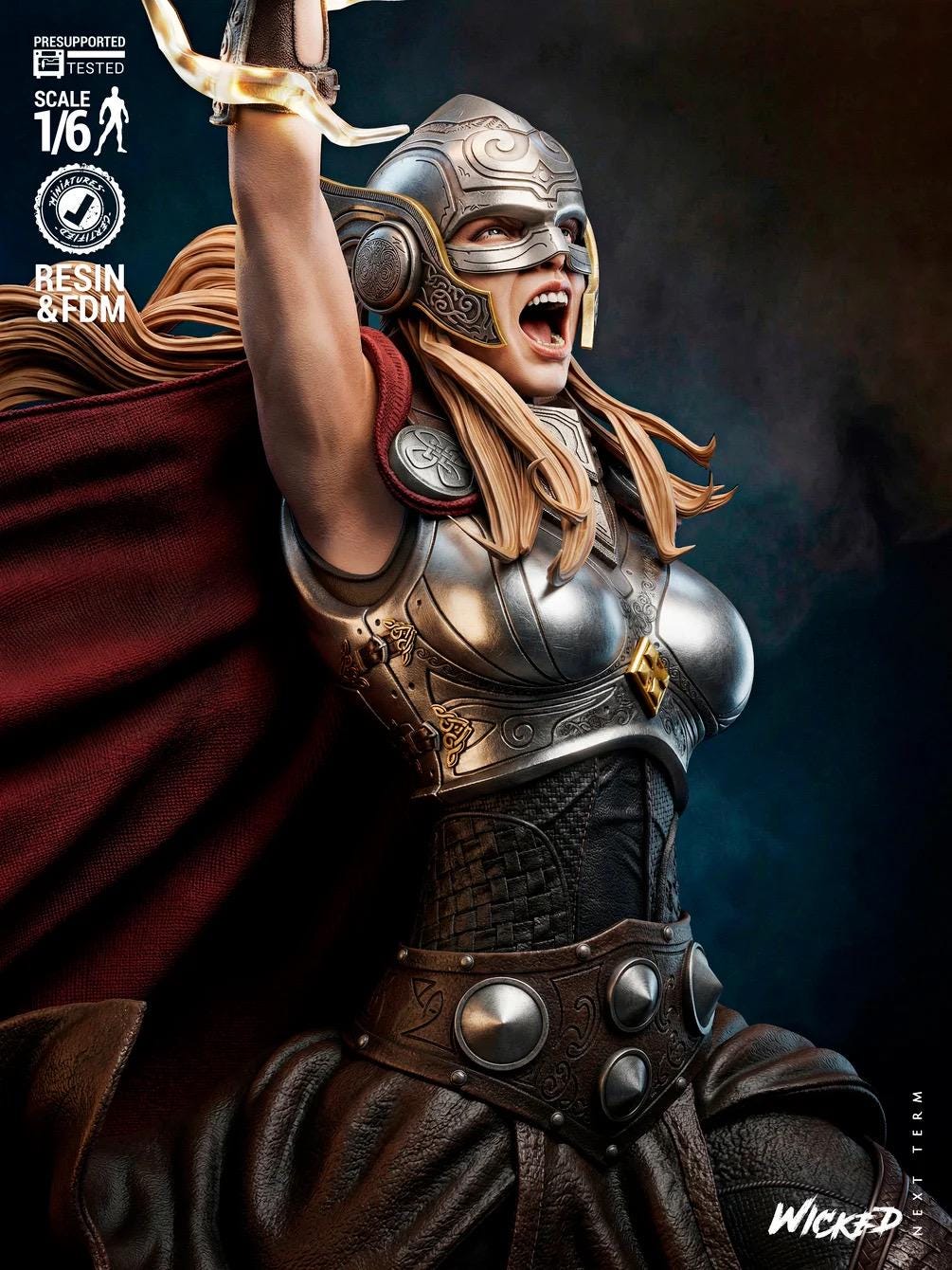 Daughter Of The Storm - Goddess Of Thunder Norse Superhero Thor Resin Figure 16K