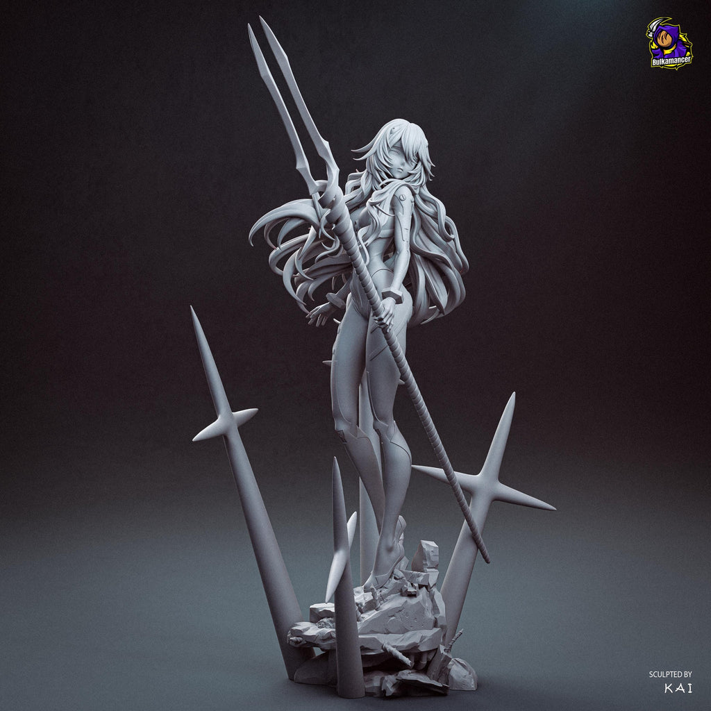 Silence In Blue - Anime Display Figure Rei Ayanami Evangelion Resin Figure 16K
