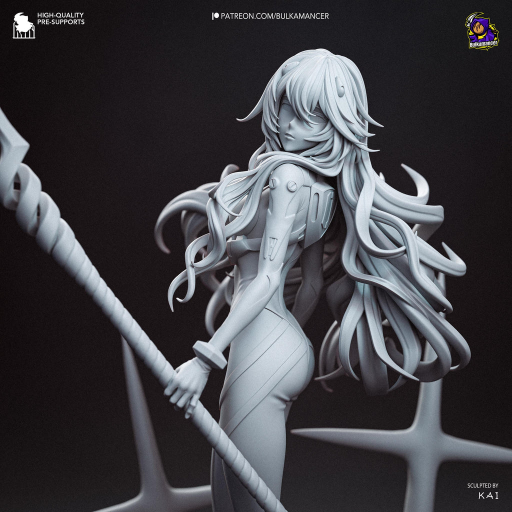 Silence In Blue - Anime Display Figure Rei Ayanami Evangelion Resin Figure 16K