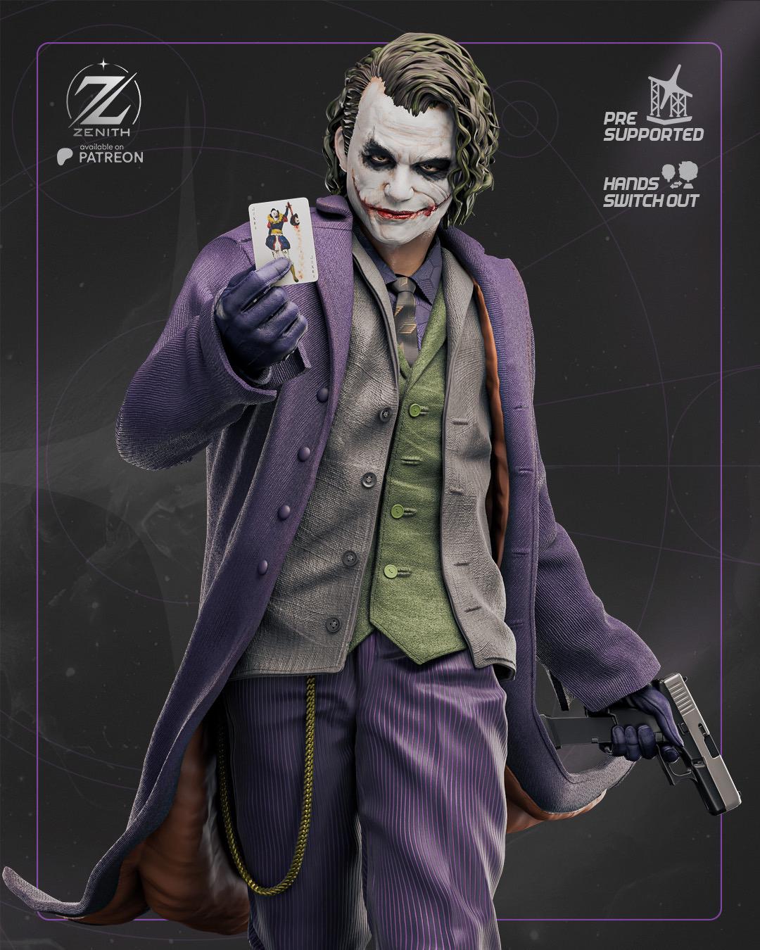 The Clown - Chaotic Villain Evil Comic Character The Joker Resin Figure 16K