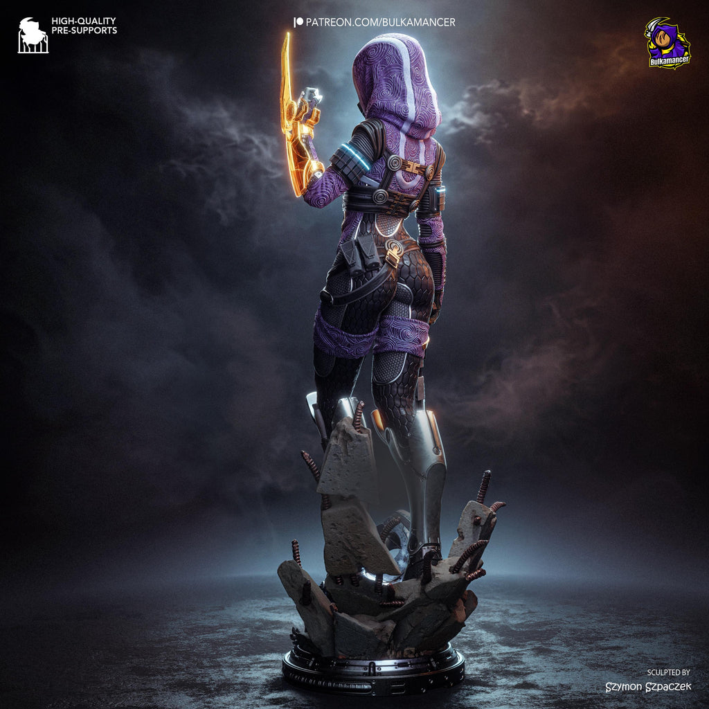 Pilgrim Starfarer - Masked Sci-fi Alien Galaxy Tali’zorah Vas Normandy Resin Figure 16K