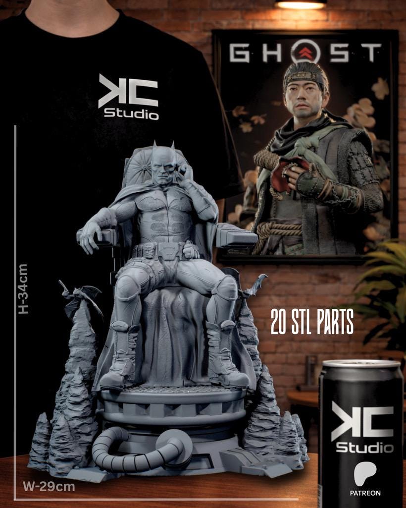 Cities Vengeance - Vigilante Masked Hero Dark Knight Batman Resin Figure 16K