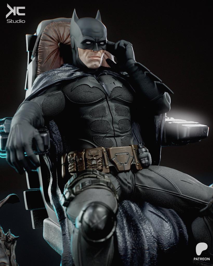 Cities Vengeance - Vigilante Masked Hero Dark Knight Batman Resin Figure 16K