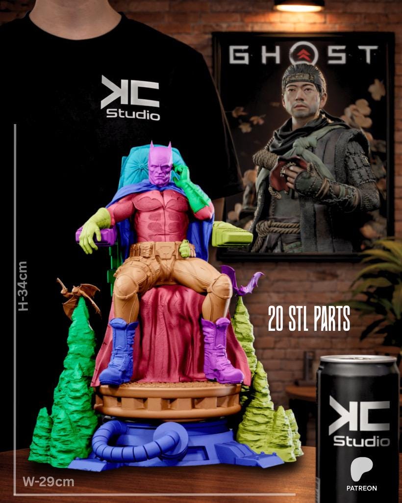 Cities Vengeance - Vigilante Masked Hero Dark Knight Batman Resin Figure 16K