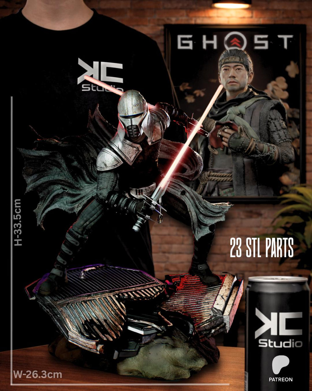 The Unchained Force - Sci-fi Warrior Unbeaten Destroyer Starkiller Resin Figure 16K