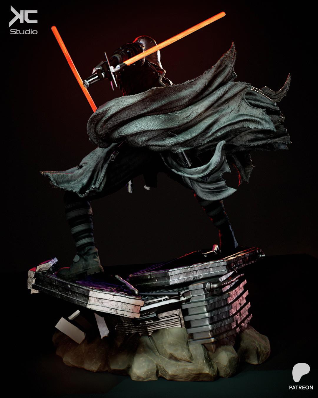 The Unchained Force - Sci-fi Warrior Unbeaten Destroyer Starkiller Resin Figure 16K