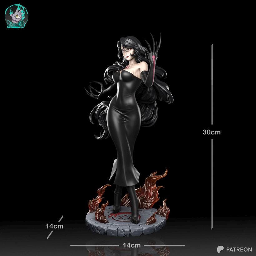 Allure Of Ruin - Anime Dark Manga Lust Resin Figure 16K