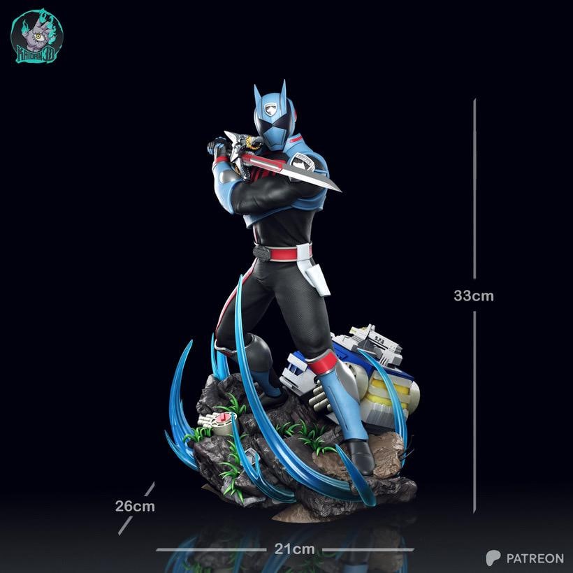 Eclipse Enforcer - SPD Ranger Sci-Fi Hero Shadow Ranger Resin Figure 16K