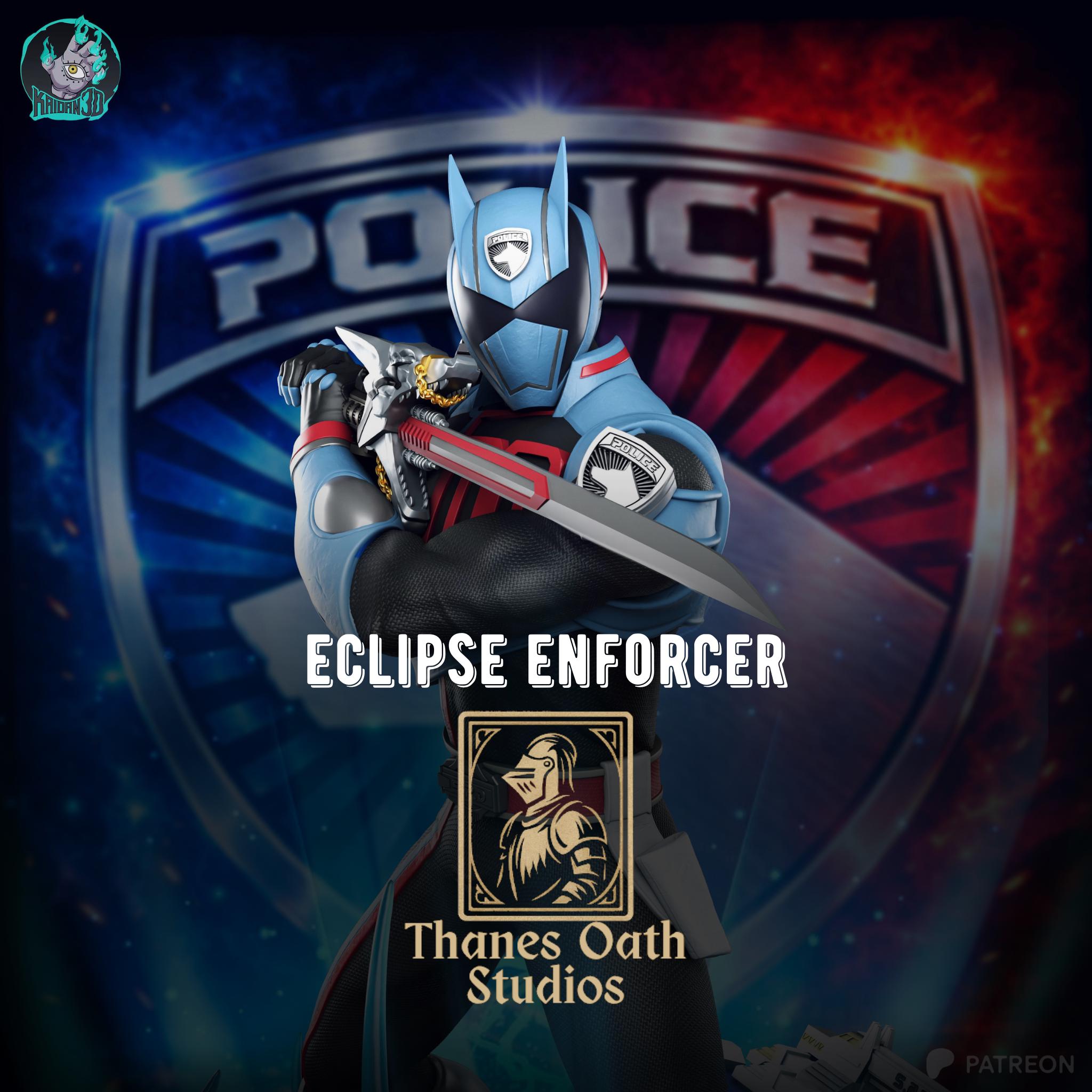 Eclipse Enforcer - SPD Ranger Sci-Fi Hero Shadow Ranger Resin Figure 16K