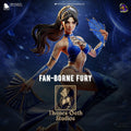 Fan-Borne Fury - Assassin Warrior Fantasy Female Ninja Kitana Resin Figure 16K