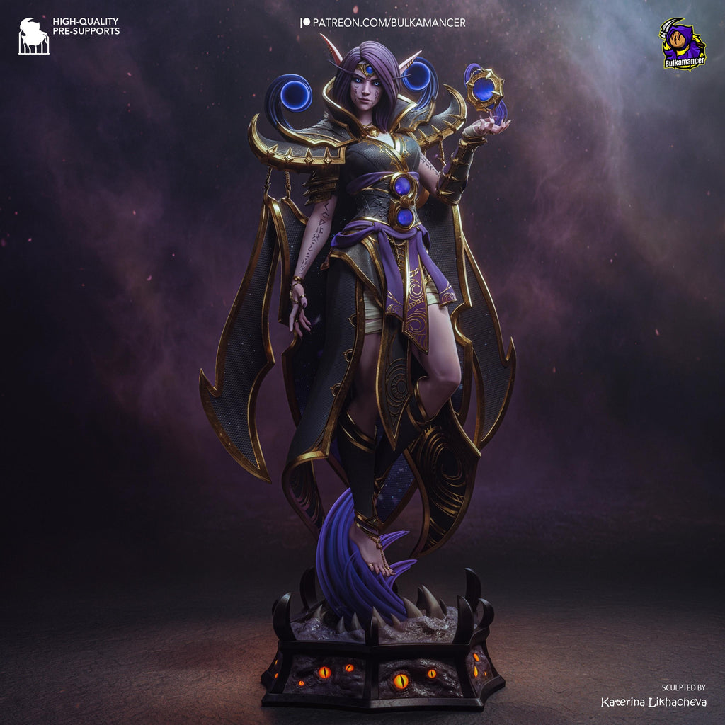 The Blackened Truth - Void Priest Shadow Magic Dark Sorcerer Xal’atath Resin Figure 16K