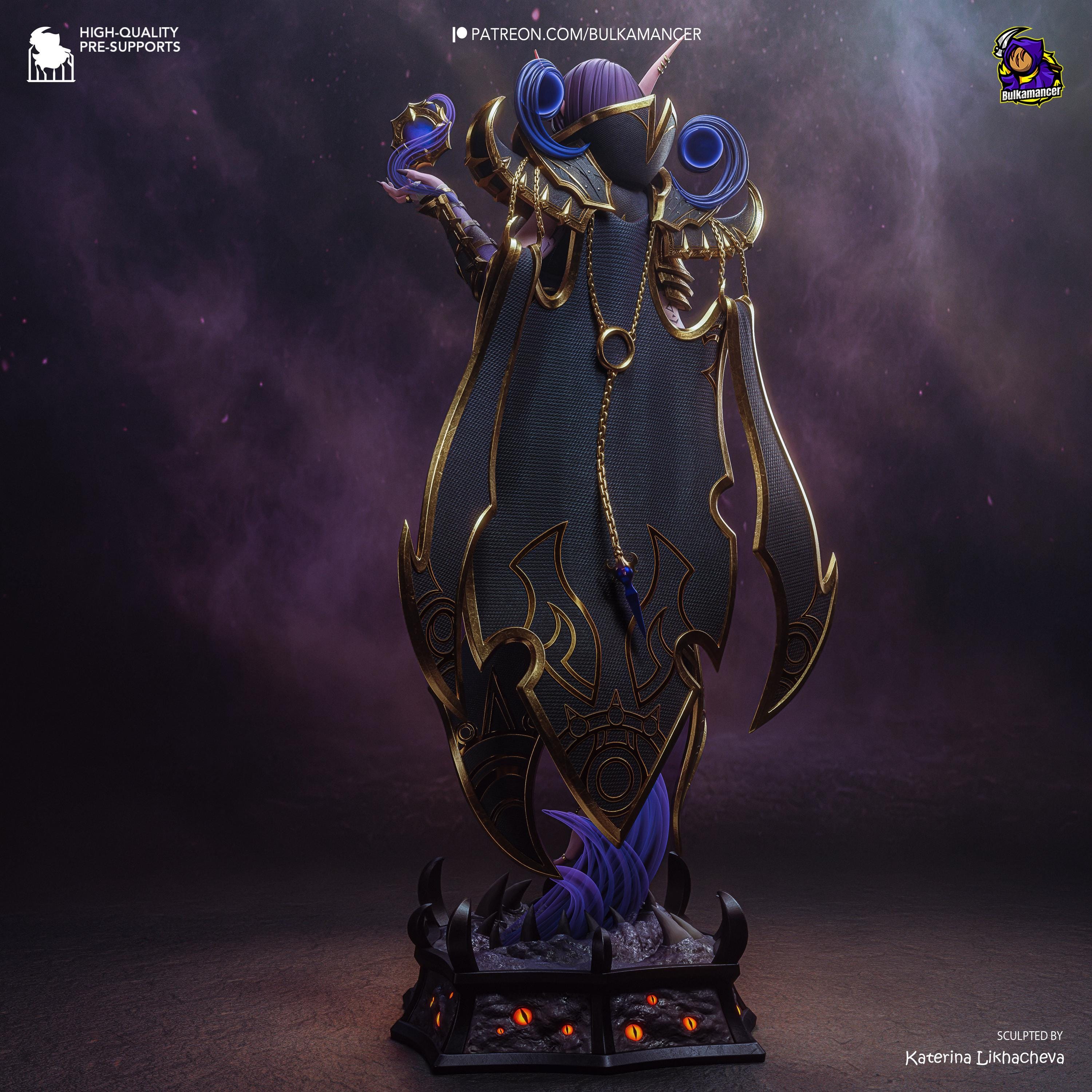 The Blackened Truth - Void Priest Shadow Magic Dark Sorcerer Xal’atath Resin Figure 16K