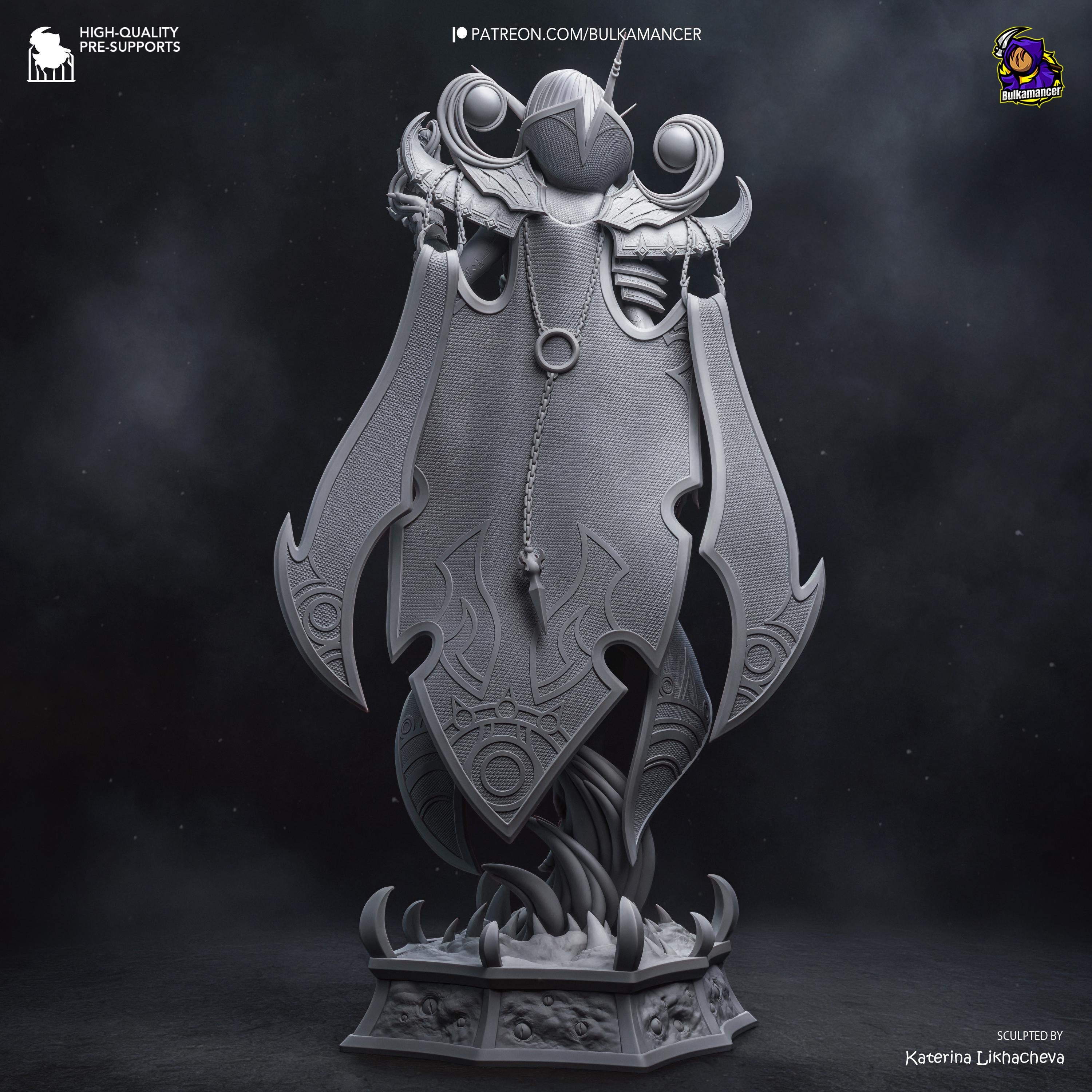 The Blackened Truth - Void Priest Shadow Magic Dark Sorcerer Xal’atath Resin Figure 16K