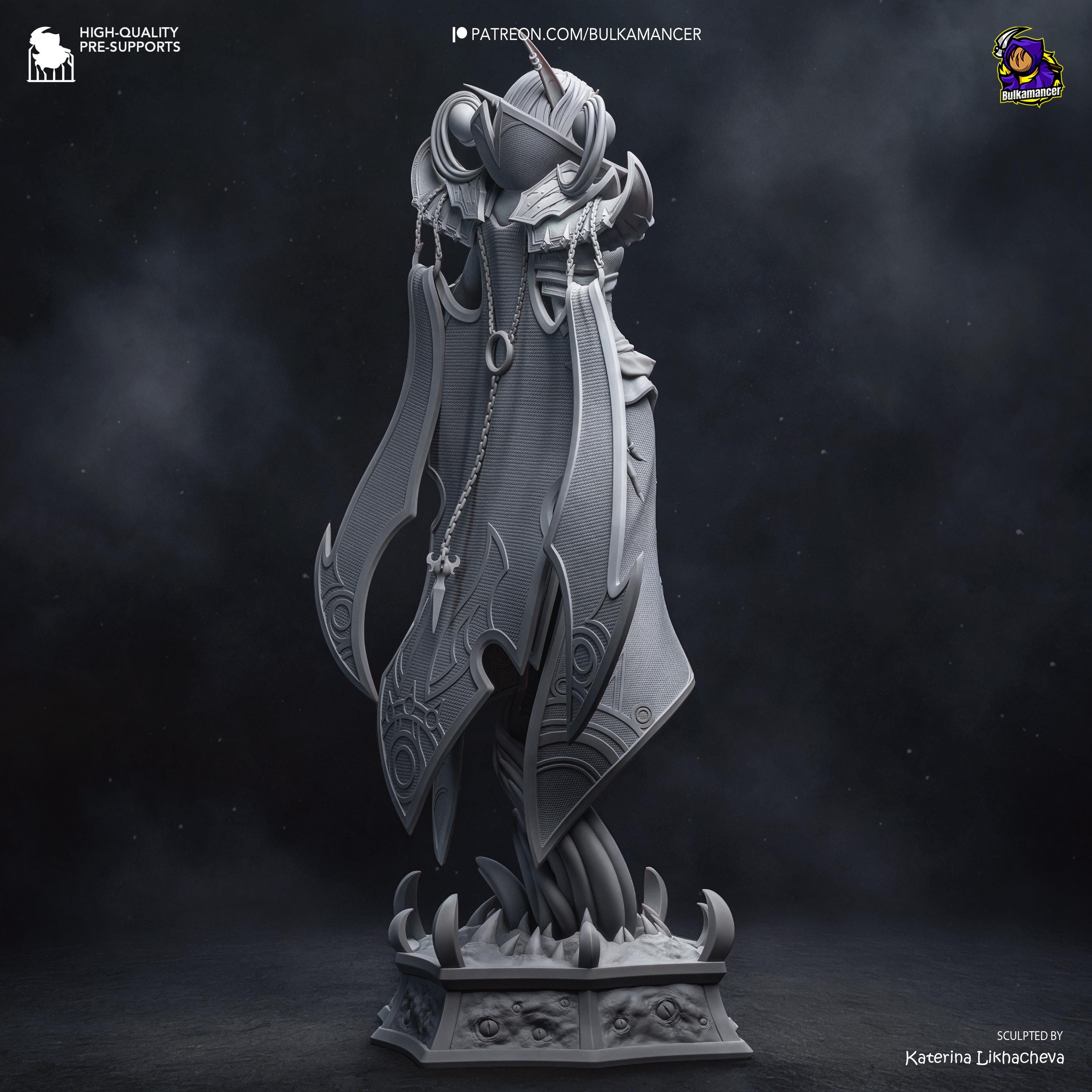The Blackened Truth - Void Priest Shadow Magic Dark Sorcerer Xal’atath Resin Figure 16K