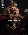 Savage Conqueror - Fantasy Warrior Battle Hardened Berserker Conan The Barbarian Resin Figure 16K