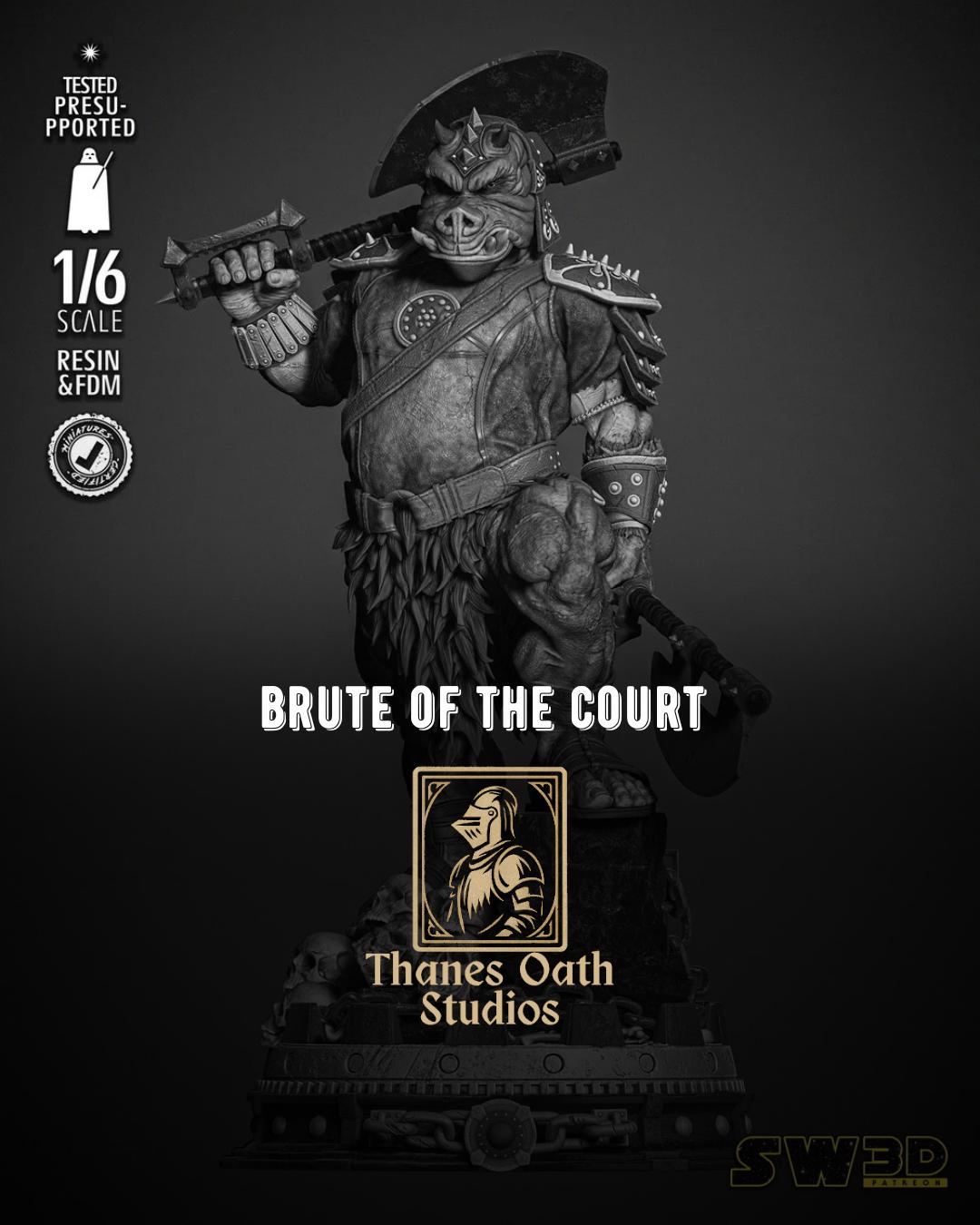 Brute Of The Court - Alien Pig Guard Sci-Fi Galactic Gamorrean Guard Resin Figure 16K