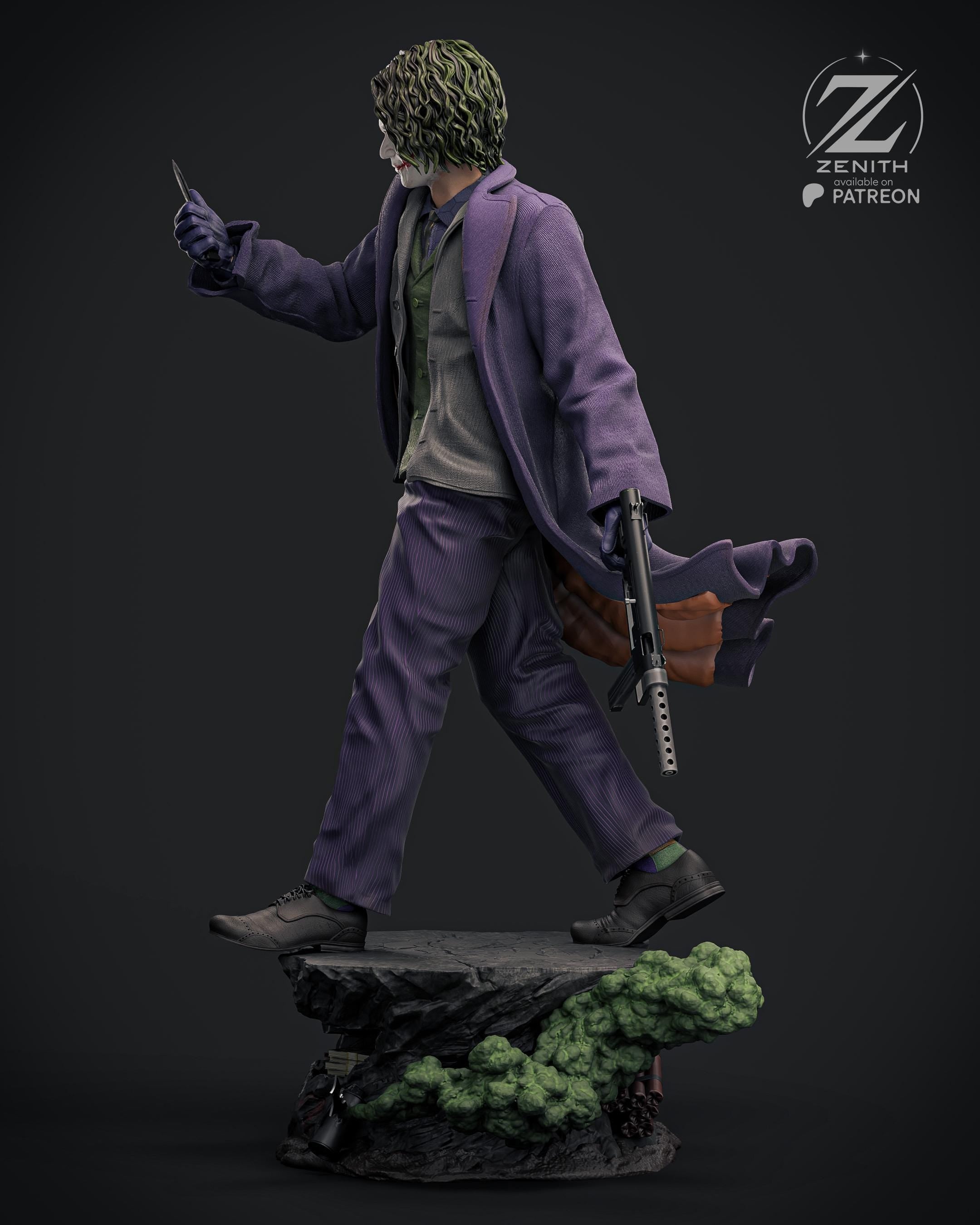 The Clown - Chaotic Villain Evil Comic Character The Joker Resin Figure 16K