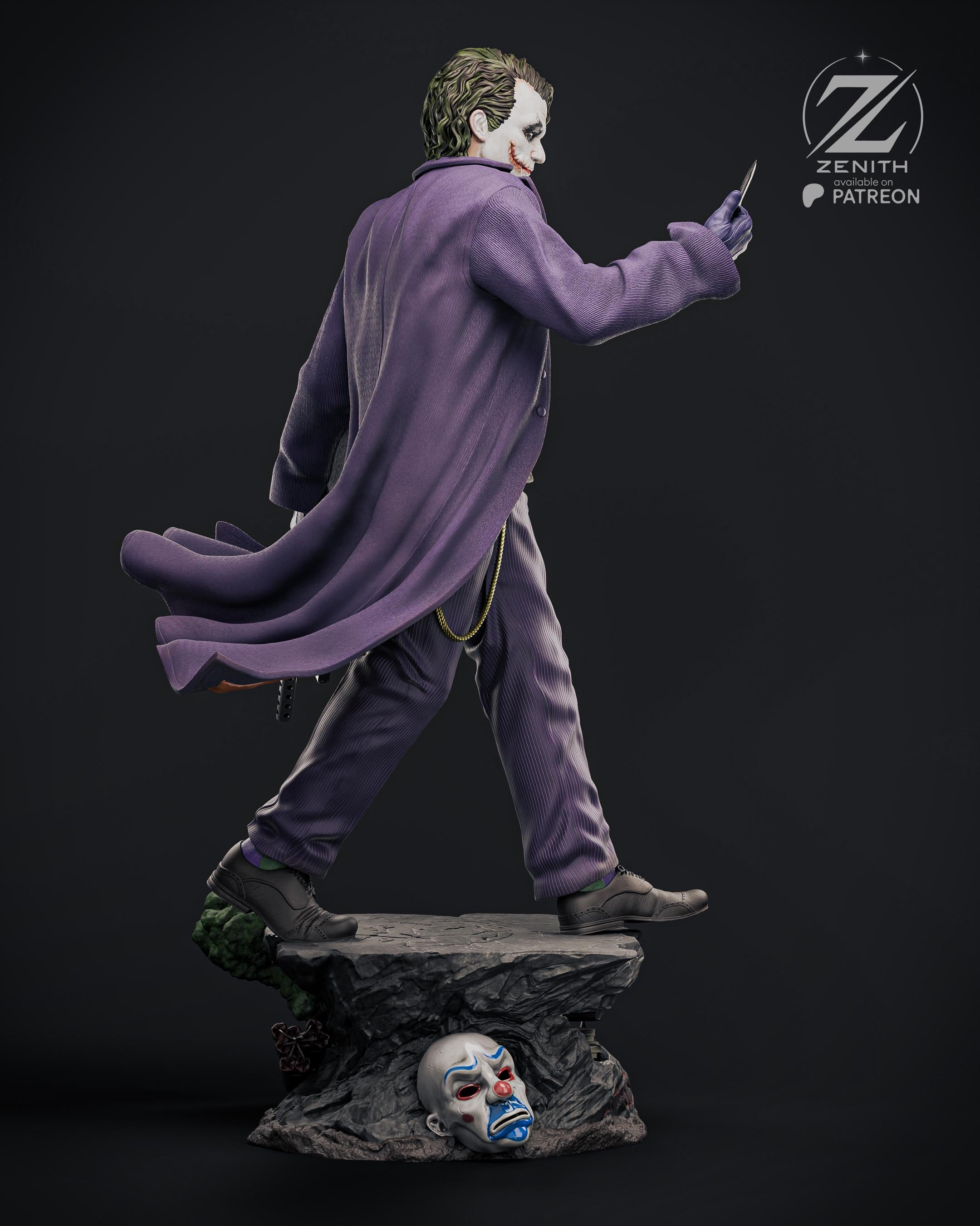 The Clown - Chaotic Villain Evil Comic Character The Joker Resin Figure 16K