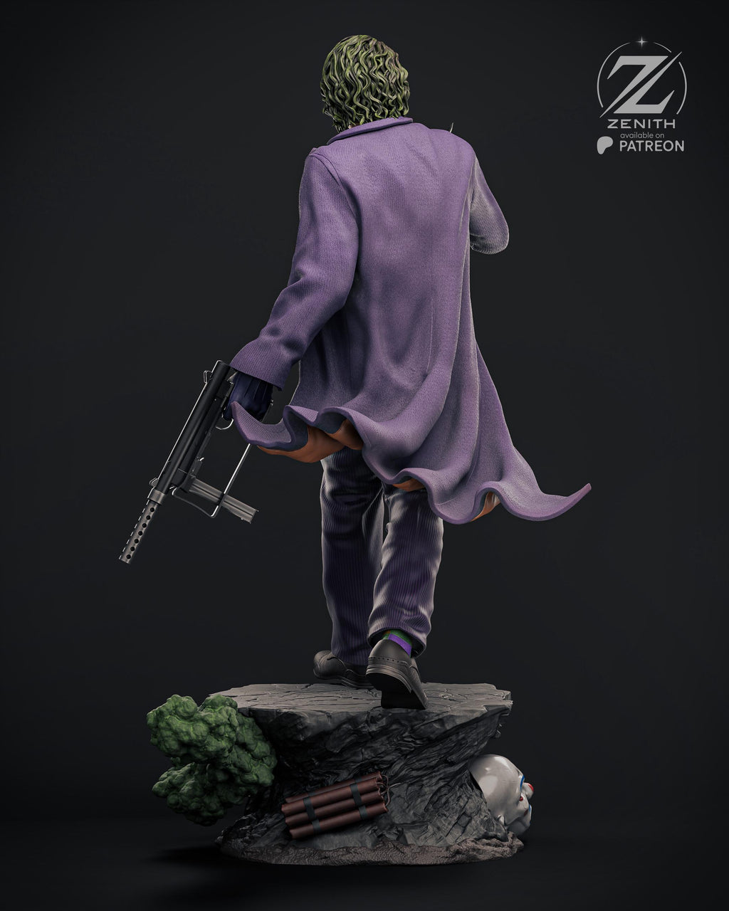 The Clown - Chaotic Villain Evil Comic Character The Joker Resin Figure 16K