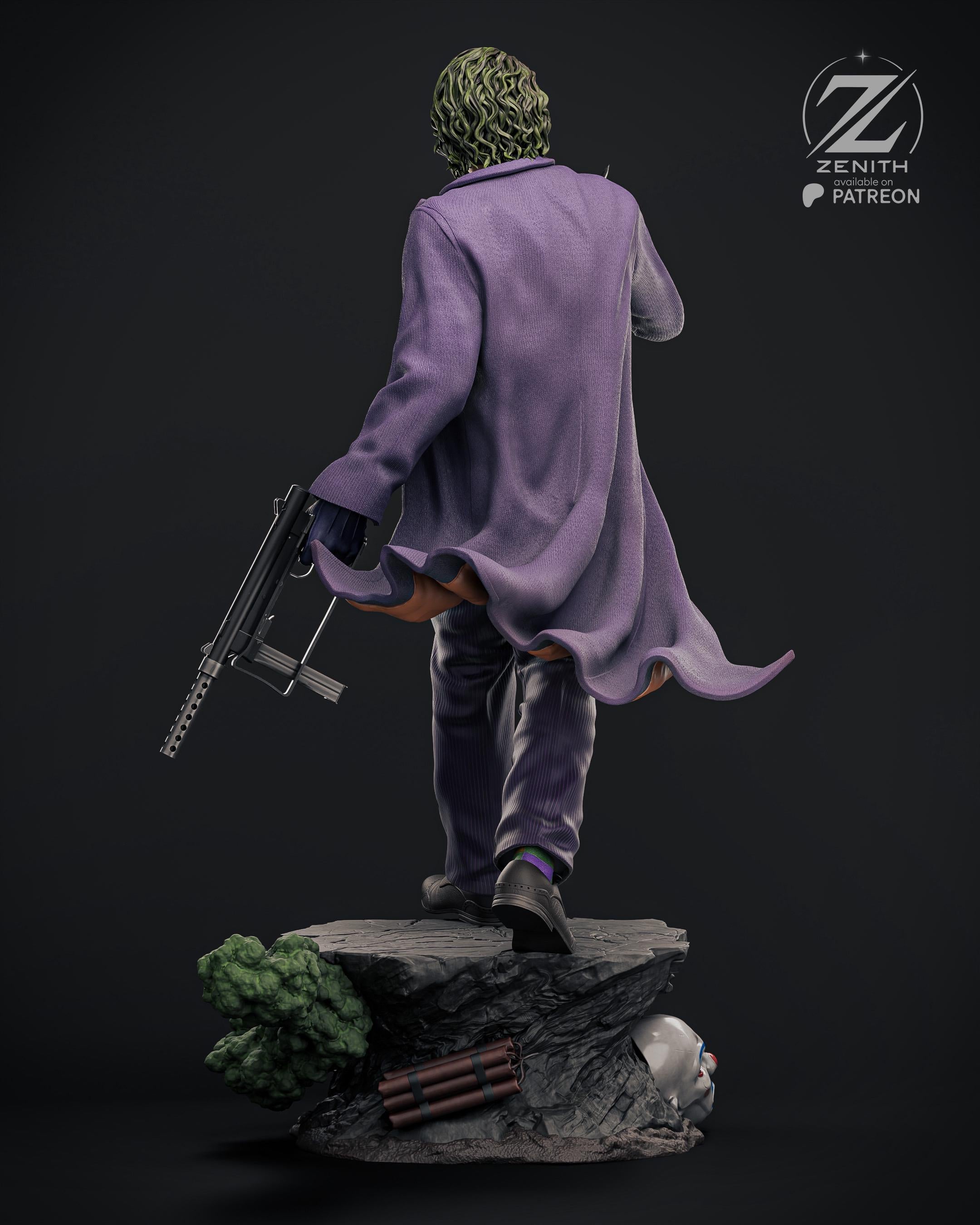 The Clown - Chaotic Villain Evil Comic Character The Joker Resin Figure 16K